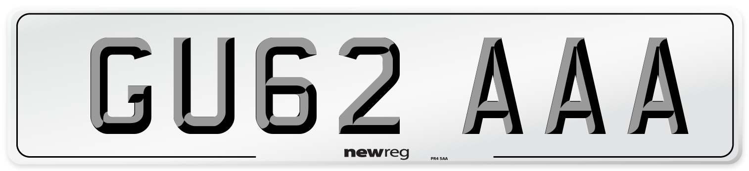 GU62 AAA Number Plate from New Reg